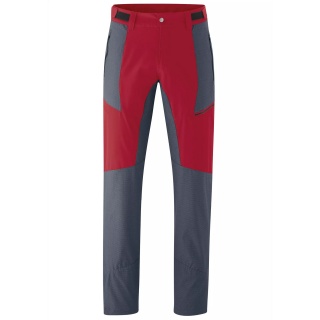 Maier Sports Functional Trekking Trousers Kerid - water-repellent - red/blue Men